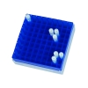 Bel-Art 81 Place Plastic Freezer Storage Boxes;Blue (Pack of 5)